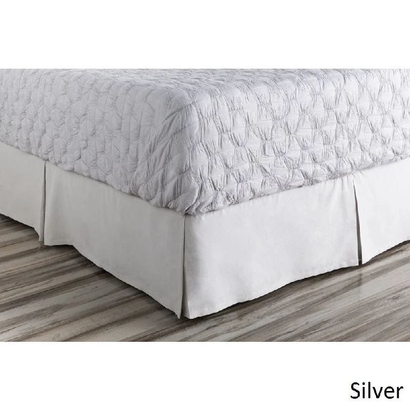 Twin - size bed skirts for a single bedSheena Floral Linen/Cotton Bed Skirt