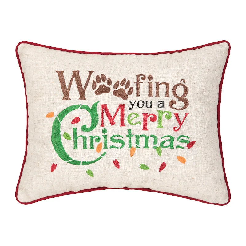 Lumbar Support Pillows for Car SeatsWoofing Christmas Pillow