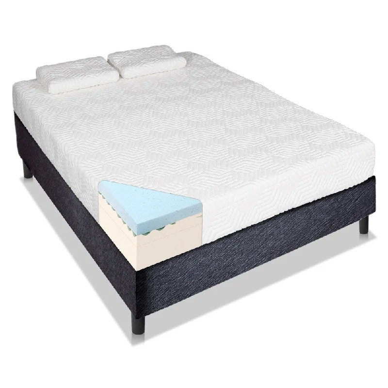 Wool - filled mattresses for natural insulation and moisture - wicking14" Cool Memory Foam Mattress with 2 Pillows Wool - filled mattresses for natural insulation and moisture - wicking14" Cool Memory Foam Mattress with 2 Pillows