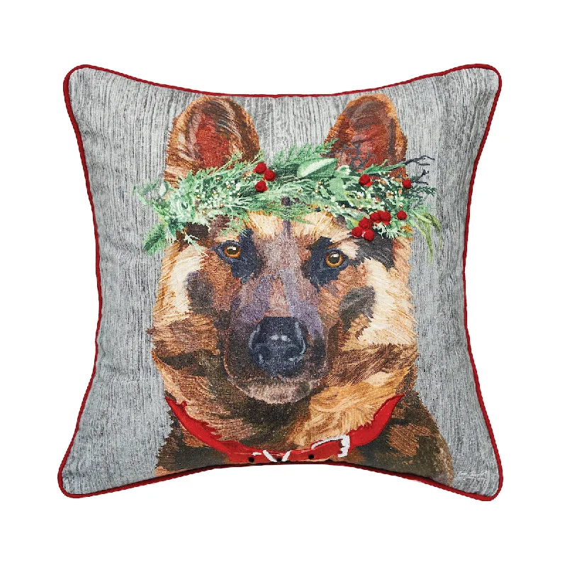 Bolster Pillows for Sofa DecorationGerman Shepard Flower Pillow