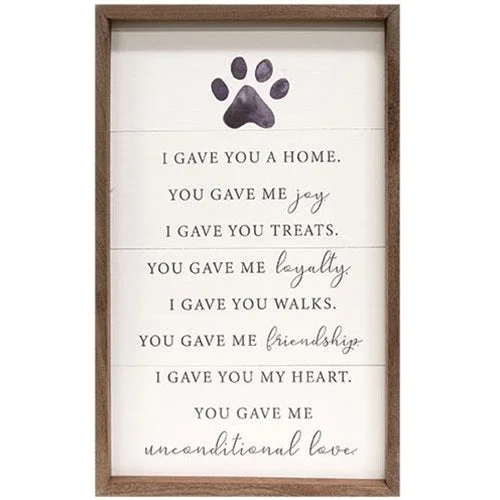 Bed skirts with a flannel material for a cozy winter optionI Gave You A Home Pawprint Framed Print Bed skirts with a flannel material for a cozy winter optionI Gave You A Home Pawprint Framed Print