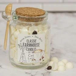 Queen - size bed skirts with ruffled edgesCafe Latte Soy Gumdrop Melts Jar w/Spoon