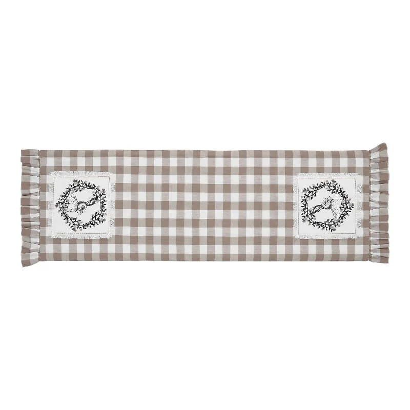 Bed skirts with a wrinkle - resistant fabricAnnie Buffalo Portabella Check Vintage Hare Runner 12x36 Bed skirts with a wrinkle - resistant fabricAnnie Buffalo Portabella Check Vintage Hare Runner 12x36