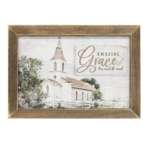 Floral - printed bed skirts for a feminine touchAmazing Grace Framed Print