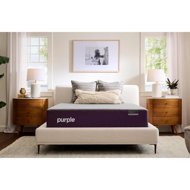 Hybrid mattresses combining foam and innerspring technologyPurple RestorePlus Hybrid Firm 13" Mattress