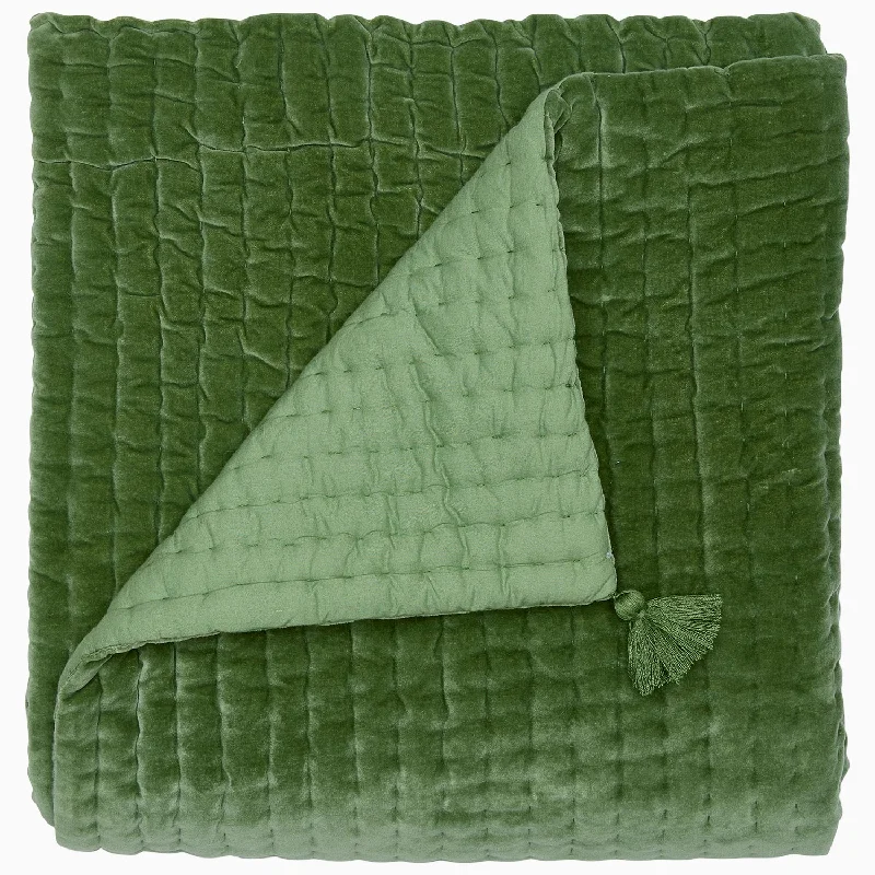 Down Alternative Pillows for Ethical ChoicesVelvet Moss Throw
