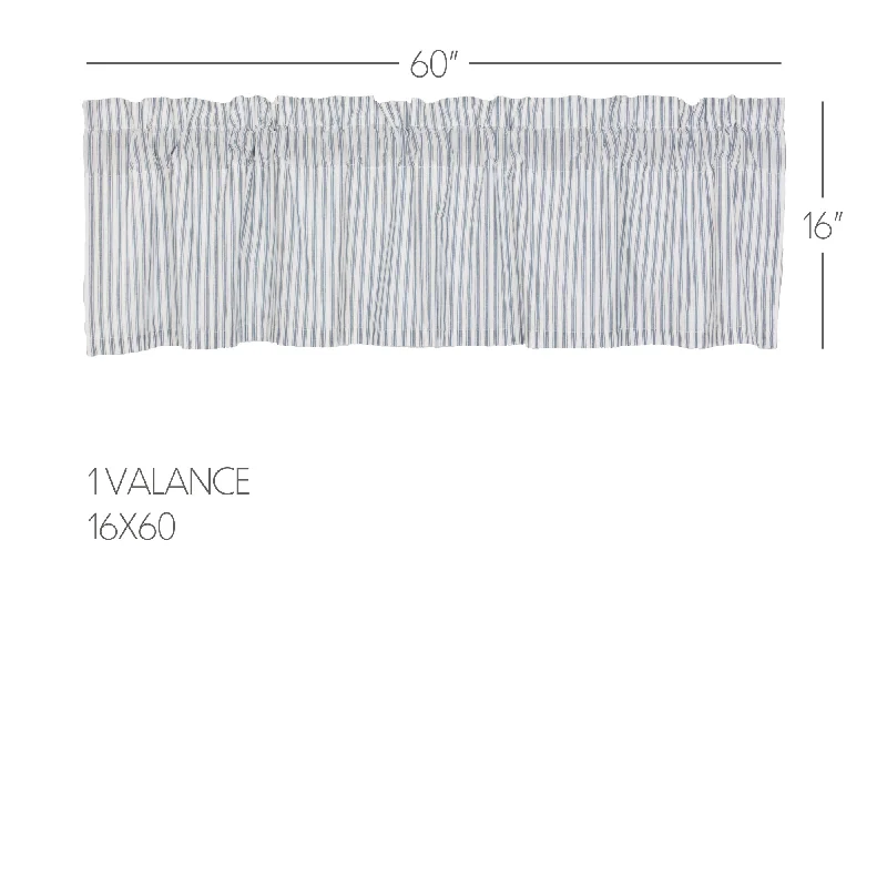 Bed skirts with a satin finish for a shiny appearanceSawyer Mill Blue Ticking Stripe Valance 16x60 Bed skirts with a satin finish for a shiny appearanceSawyer Mill Blue Ticking Stripe Valance 16x60