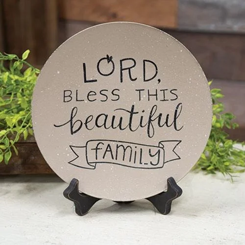 Bed skirts with a eco - friendly materialLord Bless This Beautiful Family Plate