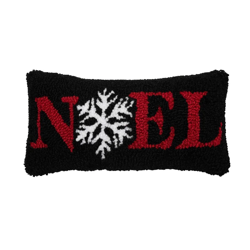 Square Pillows for Modern Home DecorNoel Snowflake Hooked Mini Pillow