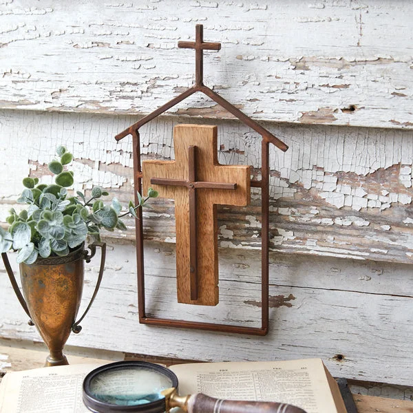 Bed skirts with a soft fleece lining for added comfortWood and Metal Religious Wall Decor