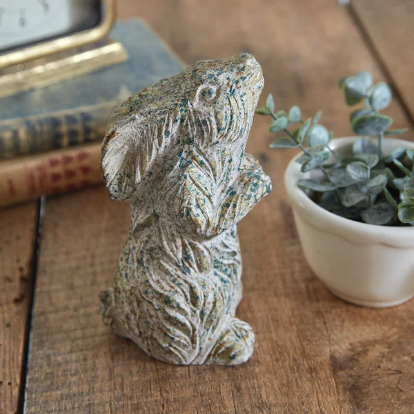 Bed skirts with a metallic thread for a touch of glamourPraying Bunny Figurine
