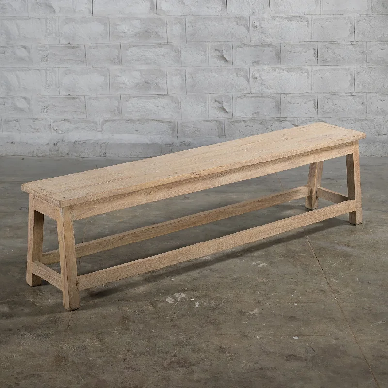 Adjustable Pillows for Customized ComfortTanya Teak Bench 1