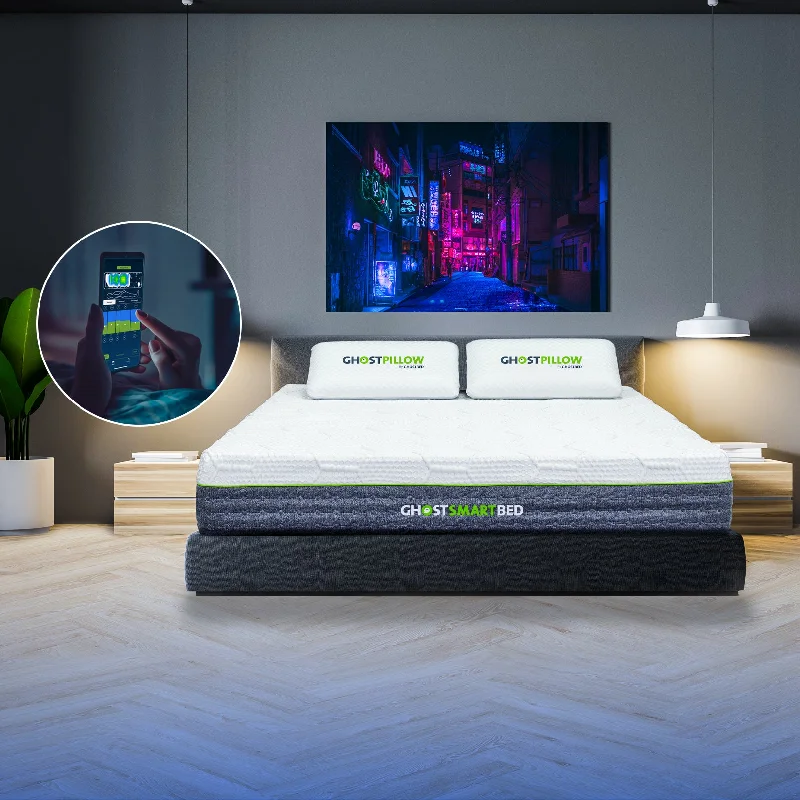 Gel - infused memory foam mattresses for cooler sleepGhost SmartBed - 3D Matrix®