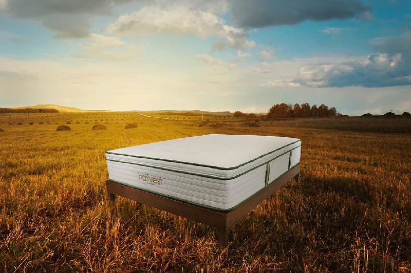 Bamboo - charcoal infused mattresses for odor absorptionHARVEST GREEN ORGANIC Pillowtop Mattress
