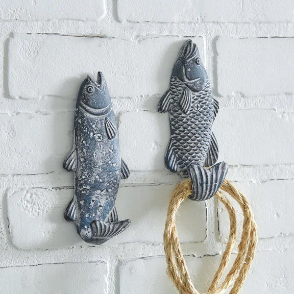 Bed skirts in bold colors for a statement - making lookSet of Two Swimming Fish Hooks