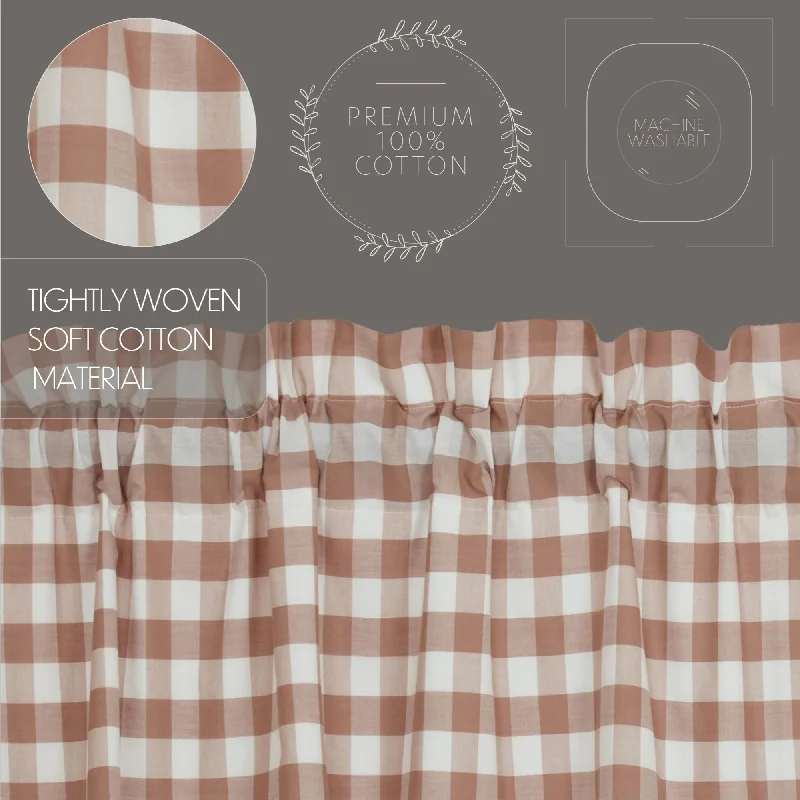 Bed skirts in pastel shades for a delicate lookAnnie Buffalo Portabella Check Swag Set of 2 36x36x16 Bed skirts in pastel shades for a delicate lookAnnie Buffalo Portabella Check Swag Set of 2 36x36x16