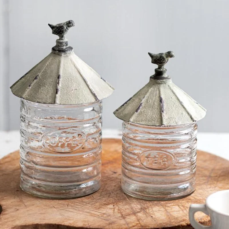 Bed skirts with a geometric cut - out designSilo Coffee & Tea Glass Canister