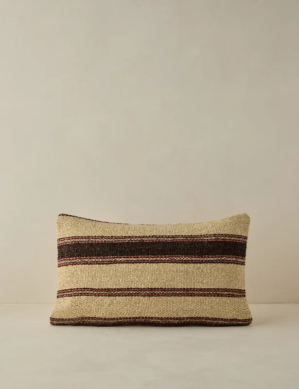Square Pillows for Modern Home DecorVintage Lumbar Pillow No. 37, 12" x 20"