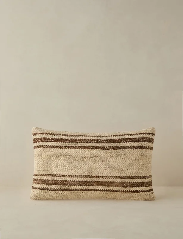 Down Alternative Pillows for Ethical ChoicesVintage Lumbar Pillow No. 32, 12" x 20"