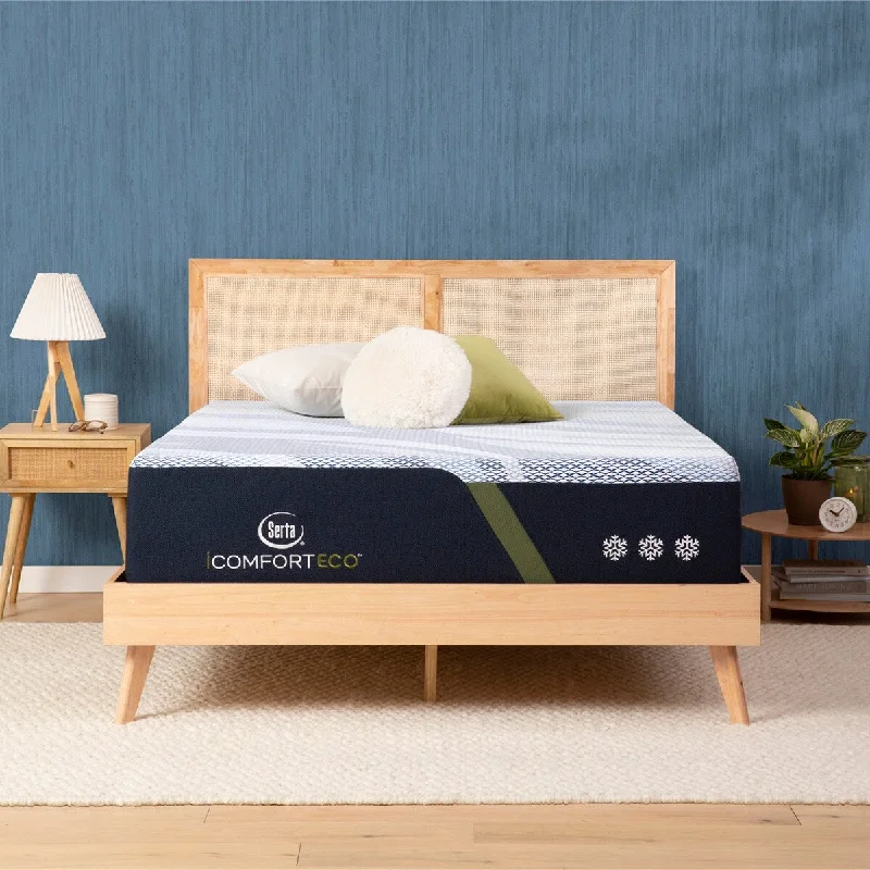 Gel - infused memory foam mattresses for cooler sleepSerta iComfortECO F40HD 15.75" Memory Foam Medium Mattress Set Gel - infused memory foam mattresses for cooler sleepSerta iComfortECO F40HD 15.75" Memory Foam Medium Mattress Set