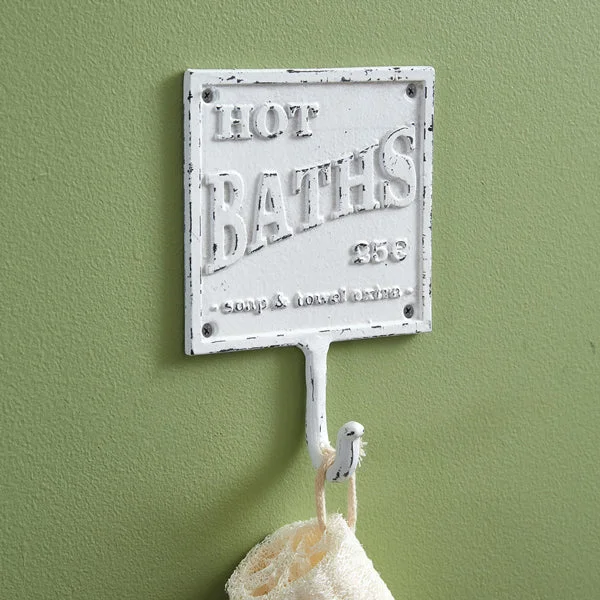Bed skirts with a jacquard weave for a textured lookHot Baths Cast Iron Hook - Box of 2