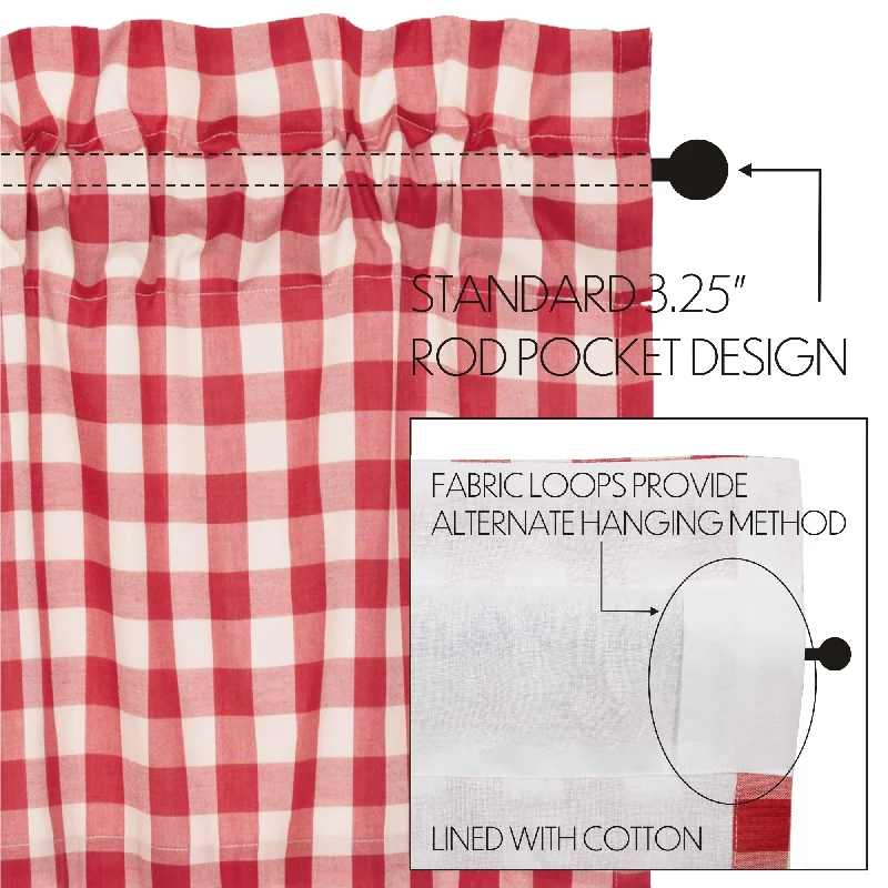Bed skirts in bold colors for a statement - making lookAnnie Buffalo Red Check Valance 16x60 Bed skirts in bold colors for a statement - making lookAnnie Buffalo Red Check Valance 16x60