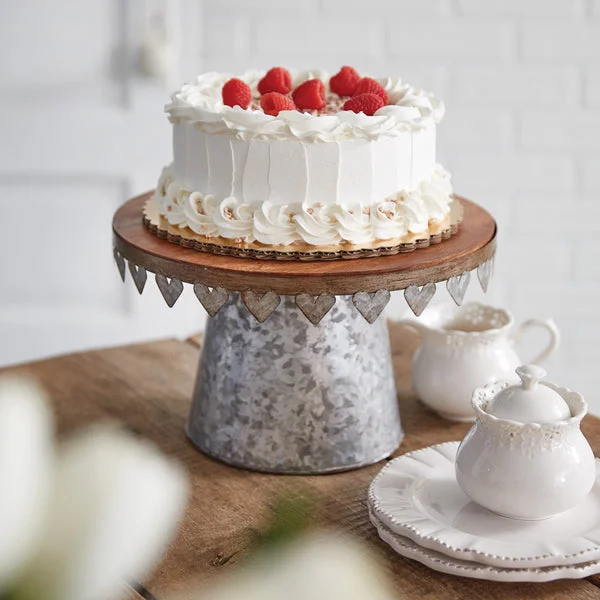 Bed skirts with a modern minimalist designGalvanized Heart Dessert Stand