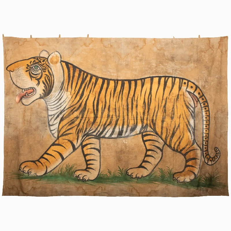 Kids Pillows with Fun DesignsLeft Right Tiger Painting