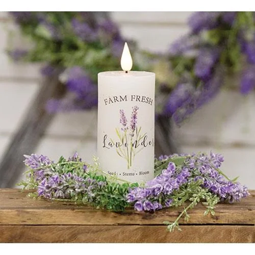 Bed skirts with a high - thread count for a quality feelFarm Fresh Lavender LED Votive 2"x4" Bed skirts with a high - thread count for a quality feelFarm Fresh Lavender LED Votive 2"x4"