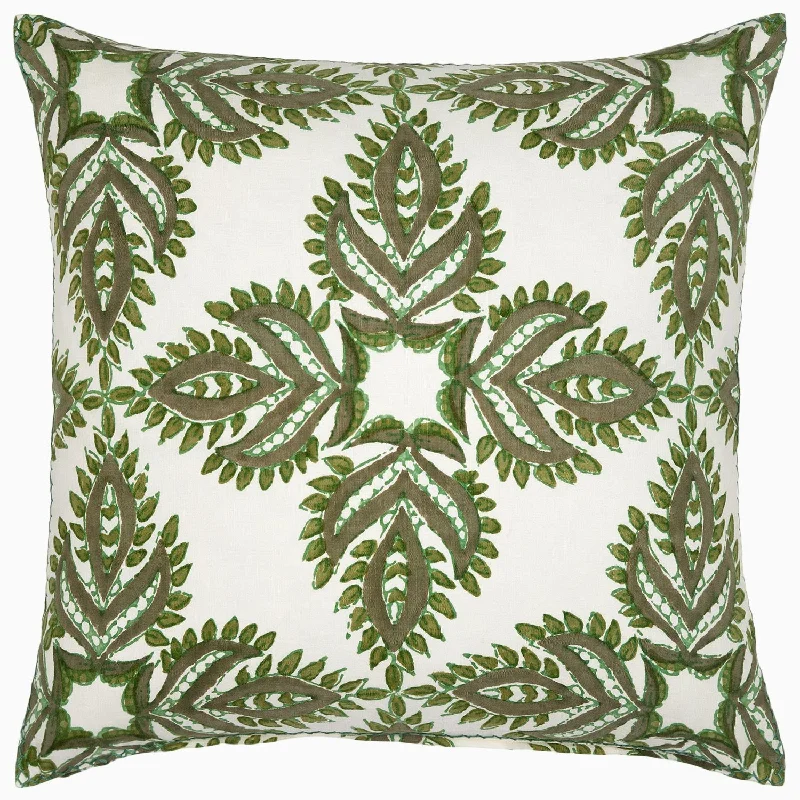 Square Pillows for Modern Home DecorVerdin Dark Sage Decorative Pillow