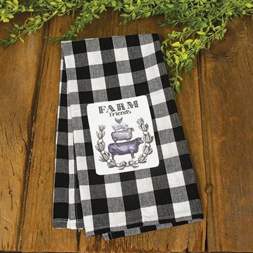 Bed skirts with a scalloped hem for a charming detailFarm Friends Black & White Buffalo Check Dish Towel Bed skirts with a scalloped hem for a charming detailFarm Friends Black & White Buffalo Check Dish Towel