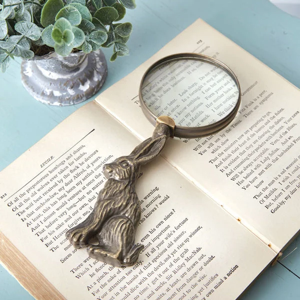 Bed skirts in neutral colors for easy pairingHare Magnifying Glass