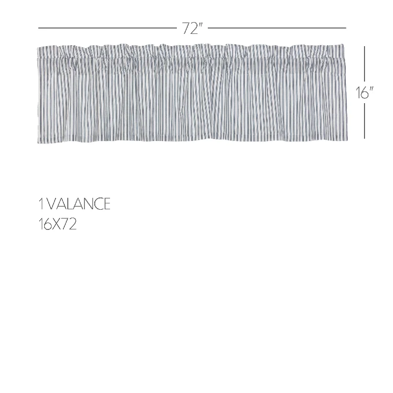Bed skirts with a wrinkle - resistant fabricSawyer Mill Blue Ticking Stripe Valance 16x72 Bed skirts with a wrinkle - resistant fabricSawyer Mill Blue Ticking Stripe Valance 16x72