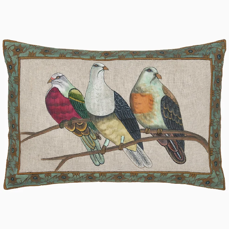 Decorative Pillows for Living Room MakeoverThree Birds Kidney Pillow
