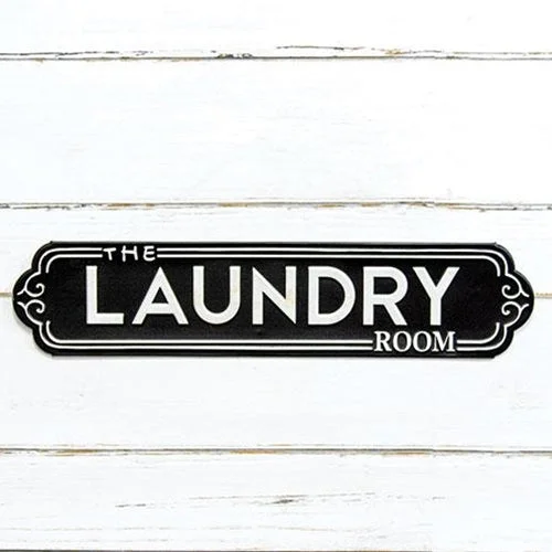 California king bed skirts for a larger bedThe Laundry Room Black Metal Sign