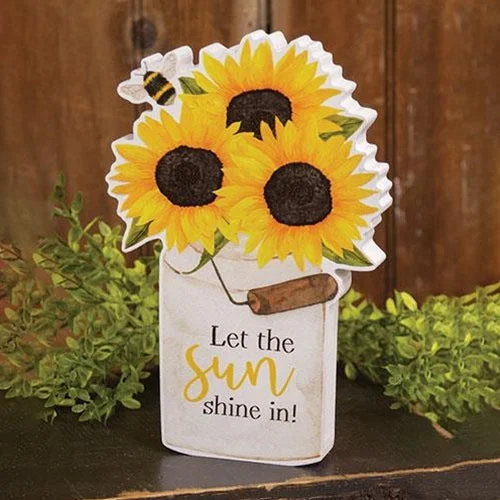 Bed skirts with a geometric print for a modern aestheticLet the Sunshine In Sunflower Bucket Chunky Sitter Bed skirts with a geometric print for a modern aestheticLet the Sunshine In Sunflower Bucket Chunky Sitter