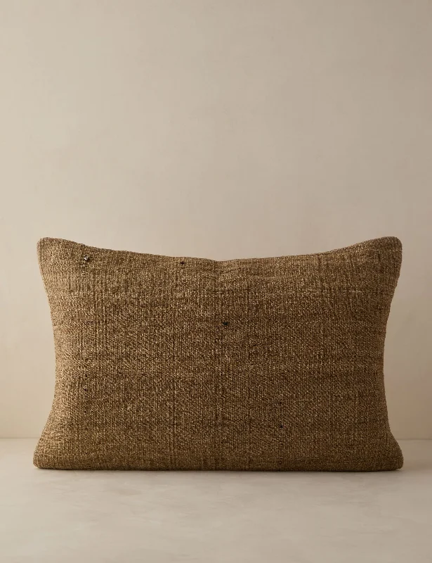 Cotton Pillows for Natural ComfortVintage Lumbar Pillow No. 105, 16" x 24"