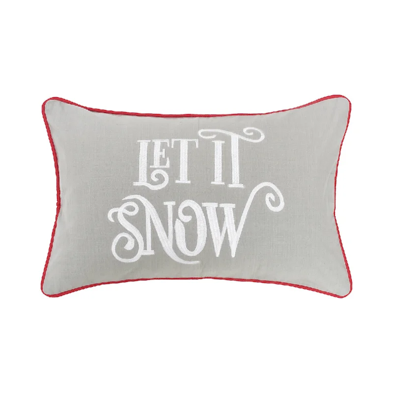 Soft and Fluffy Pillows for Bedroom ComfortLet It Snow Pillow