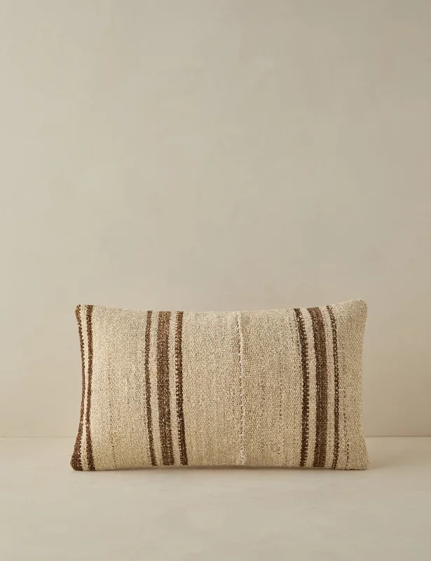 Down Alternative Pillows for Ethical ChoicesVintage Lumbar Pillow No. 36, 12" x 20"