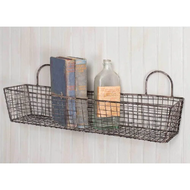 Bed skirts with a herringbone pattern for a sophisticated lookFrench Bakery Wire Wall Basket Set