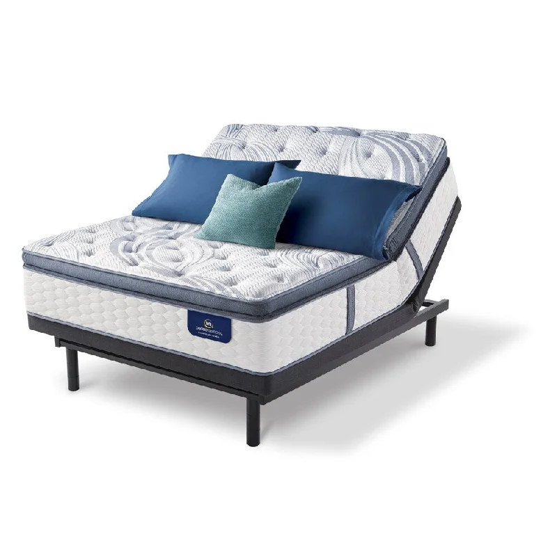 Wool - filled mattresses for natural insulation and moisture - wickingSerta 13-inch Brightmore Super Pillow Top Plush Full-size Mattress Set with Adjustable Base