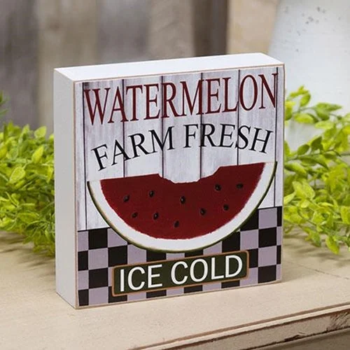 Bed skirts with a wrinkle - resistant fabricWatermelon Farm Fresh Box Sign