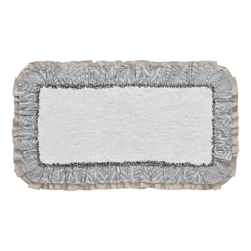 Bed skirts with a geometric print for a modern aestheticAshmont Bathmat 27x48