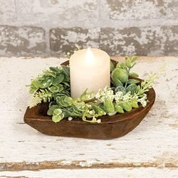 Full - size bed skirts with a gathered fabricCarved Wood Sweet Heart Dough Bowl