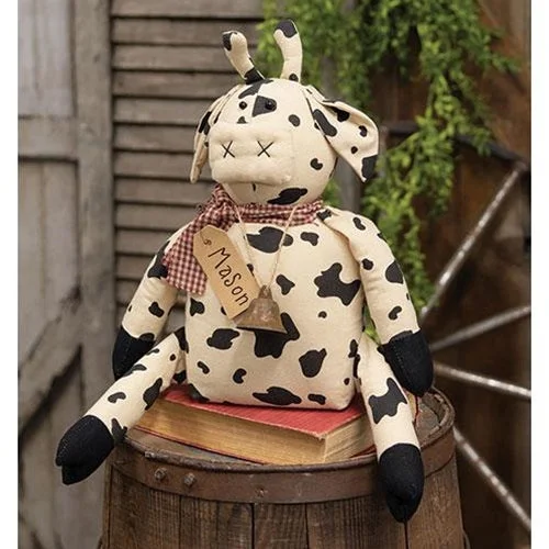 Bed skirts with a plaid pattern for a traditional styleMason Cow Doll
