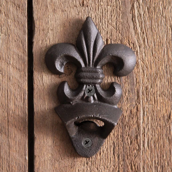 Queen - size bed skirts with ruffled edgesFleur De Lis Wall Mounted Bottle Opener - Box of 2