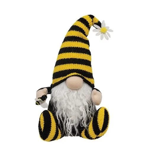 Bed skirts with a football - team - colored patternBee Happy Sitting Gnome
