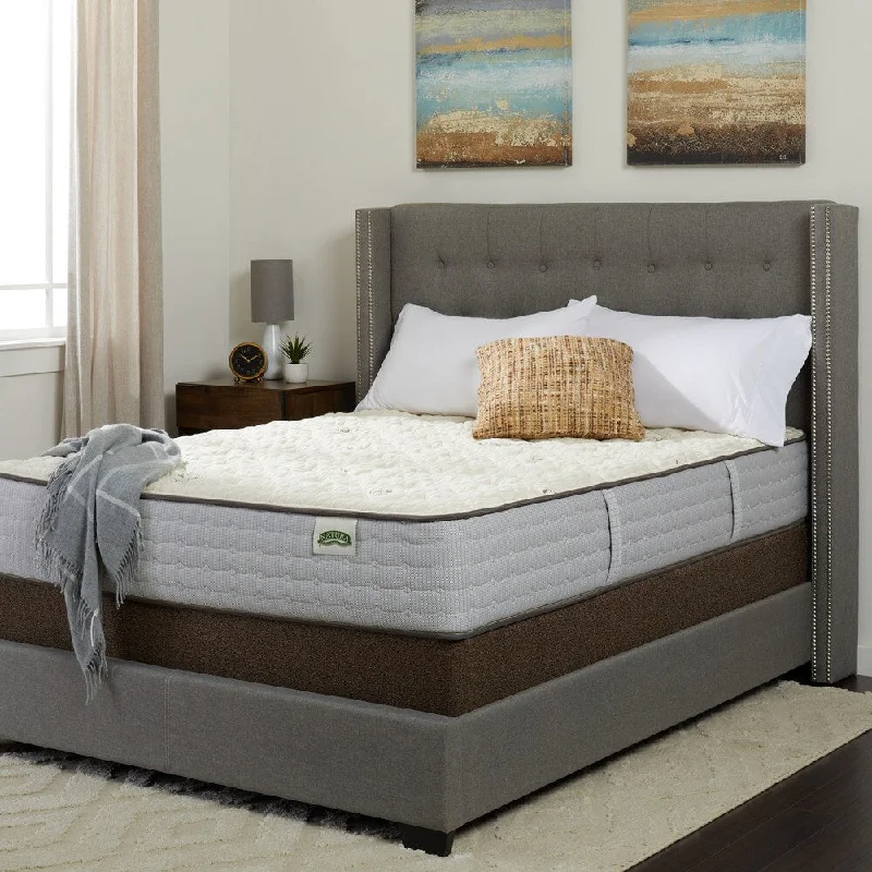 King - size mattresses for spacious master bedroomsNatura Persimmon 10.5-inch Firm Latex Mattress Set