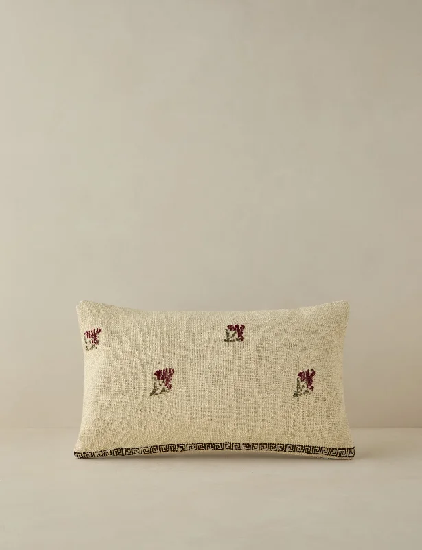 Down Alternative Pillows for Ethical ChoicesVintage Lumbar Pillow No. 28, 12" x 20"