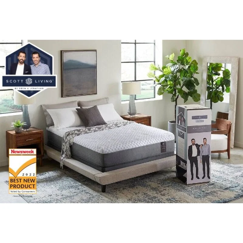 Latex mattresses with natural bounce and breathabilityScott Living Hybrid Plush Eurotop 14" Mattress in a Box